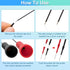 6 Pack 2mm Test Probes, 600V/10A Non-Destructive Multimeter Test Needle for Leads tl71 tl75...