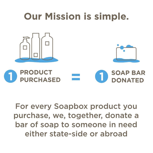 Soapbox Hair Conditioner Bar with Coconut Oil to Moisturize and Nourish Dry Damaged Hair - 2oz Solid Conditioner, Low Plastic, Vegan, Sulfate Free...