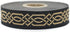 10.9 Yards Spool 0.79 inches Wide Gold Black Celtic Claddagh Celtic Ribbon Embroidered Woven Ribbon Jacquard Ribbon 20272...