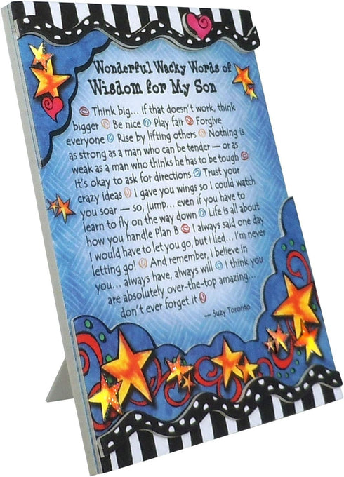 Blue Mountain Arts Son Magnet with Easel Back—Birthday, Holiday, Graduation, or "I Love You" Gift by Suzy Toronto, 4.9 x 3.6 Inches (Wonderful Wac...