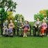 P25S 12pcs All Seated 1:25 Painted Passengers Figures G Scale Person for Model Railway Trains...