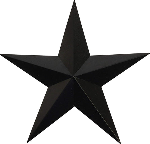 Rustic Black 18" Dimensional Barn Star...