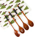 6 Pieces Wooden Spoons for Eating, Muulaii Wood Soup Spoons Long Handle Spoon with Japanese Style Kitchen Utensil for Korean Food Cooking Mixing S...