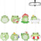 ANGOLIO 8Pcs Frog Cute Car Air Freshener Hanging Car Rearview Mirror Pendant Scent Car Ornaments Kawaii Cute Frog Fresheners Automotive Room Decor...