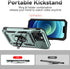 Hitaoyou Compatible with iPhone 15 Plus Case, iPhone 15 plus Case with Camera Cover & Kickstand Military Grade Shockproof Heavy Duty Protective Ma...
