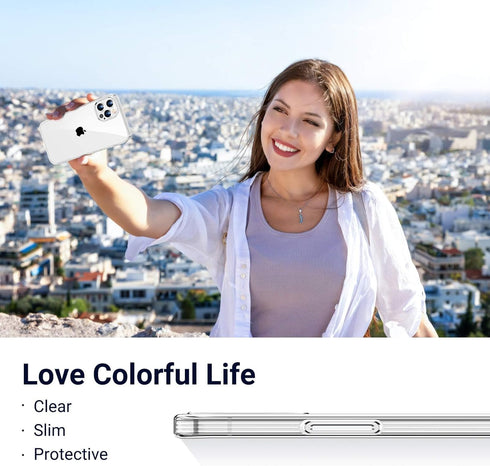 TORRAS Crystal Clear for iPhone 13 Pro Max Case 6.7", Long Lasting Clarity, Anti-Yellowing, Ultra-Thin Slim Fit, Soft Silicone Protection Cover Ph...