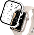 Miimall Compatible for Apple Watch Series 9 41mm Case with Built-in Glass Screen Protector, Hard PC Shockproof Anti-Scratch Waterproof Bumper Case...