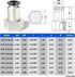 TAILONZ PNEUMATIC Female Straight 5/16 Inch Tube OD x 1/4 Inch NPT Thread Push to Connect Fittings PCF-5/16-N2(Pack of 10)...