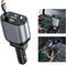 OHLPRO Retractable Car Charger 4 in1, 80W Fast Charge Car Charger Adapter with Retractable Cable Type-C & Lightning and 2 Charge Port USB C/USB A ...