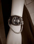 Cool Leather Punk Skull Quartz Men's Wrist Watch,Skull Flip Cover Women's Watch,Skull+Chains+Rivets Elements,Fashion for Valentine's Day Gift...