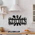 Hotop Black Kitchen Metal Sign, Farmhouse Kitchen Pictures Wall Decor Rustic Country Wall Art for Mardi Gras Easter Home Dining Room Accessories, ...