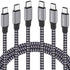 USB C Charger Cable, New Nylon Braided USB C to USB C Cable 3PACK 6FT Type C PD 60W Fast Charging for iPhone 15/15 Pro/15 Plus/15 Pro Max/iPad Pro...