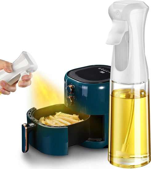 Oil Sprayer for Cooking- 200ml Glass Olive Oil Sprayer Mister, Olive Oil Spray Bottle, Kitchen Gadgets Accessories for Air Fryer, Canola Oil Sprit...