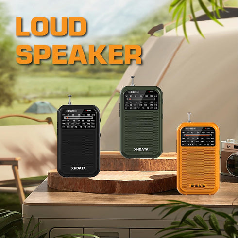 D220 Portable Radio AM FM SW Radio Battery Operated Radio, Shortwave Radio with Headphone Jack, Excellent Reception Transistor Radio, Pocket Radio...
