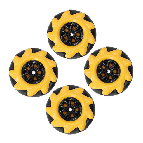 Mecanum Wheel 48mm Omni Directional Electric Motors Parts Smart Robot Car Accessories DIY Components(2 Pairs)...