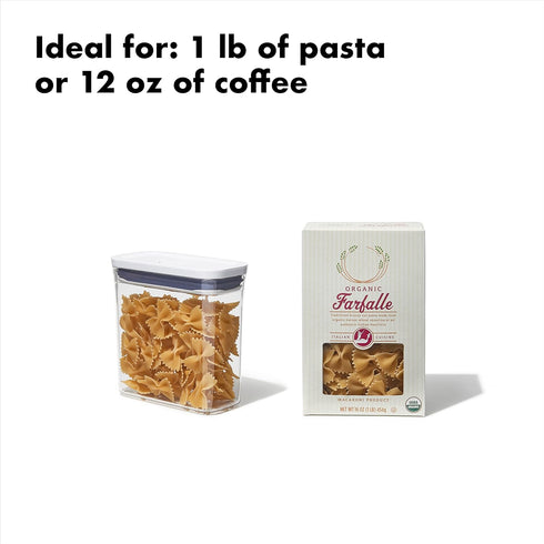 OXO Good Grips POP Container, 1.2 Qt - Rectangle - Pasta, Transparent...