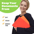 2 Pocket Multicolor Plastic Folders with Prong Fasteners, Black, Red, Green, Blue, Yellow, Orange, 6 Pack Plastic Folders...