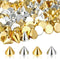 200 Pieces Spike Studs Bead Bullet Cone Sew On, Glue On, Sewing Bracelets (Gold, Silver)...