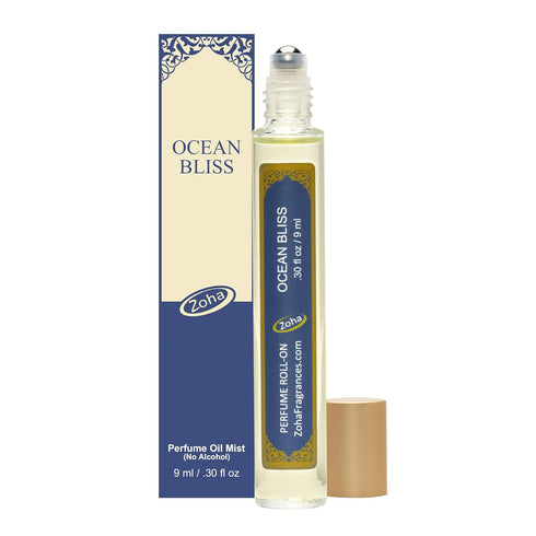 Zoha, Ocean Bliss Perfume for Women and Men, Alcohol-Free Hypoallergenic Vegan Fragrance Oil Roll-On...