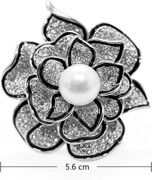 Sparkly Flower Brooch Pin for Women with Beautiful Created Crystal | Brooches and Pins for Women | Crystal Jewelry | Women's Brooches & Pins | Flo...