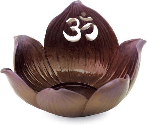 TLT 4.5 Lotus Flower Top with Om Symbol Candle Holder...