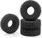 1.0 Crawler Tires w/Foam Beadlock Wheel Soft Tire for TRX4M SCX24 1/18 1/24 RC Crawler Truck, 52 * 19mm...