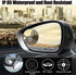 Anti-Glare Universal Rear View Mirrors - with Adjustable Large Suction Cup, Come with 2 pcs 360° Wide Blind Spot Mirrors with ABS Housing for Cars...