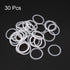 uxcell Silicone O-Rings, 16mm OD 13mm ID 1.5mm Width VMQ Seal Gasket for Compressor Valves Pipe Repair, White, Pack of 30...