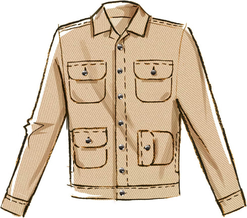 McCall's Men's Collared Jacket, Shorts and Pants Sewing Pattern Packet, Design Code M8393, Sizes 34-36-38-40-42...
