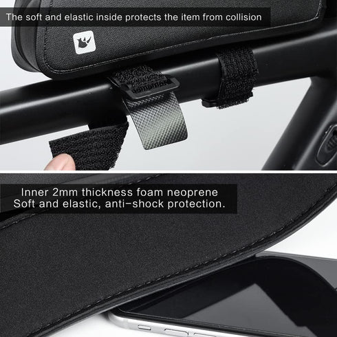 Rhinowalk Bike Bag Bike Top Tube Bag Bike Frame Bag Stable Bicycle Frame Bag Bicycle Bag Professional Cycling Accessories...