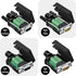 DB9 Female Breakout Connector, 9PIN Port Solderless RS232 D-SUB RS485 Serial Adapter, Solderless Module Board with Screw Terminals, Case, Long Bol...