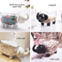 Cotton Ball Holder Dispenser 2-Pack,Acrylic Qtip Containers with Lid, Cute Elephant Vanity Organizer Canister for Bathroom Countertops,Birthday Mo...