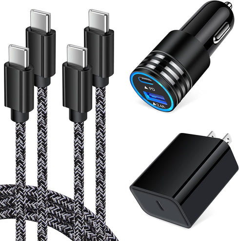 Super Fast Charger for Samsung Galaxy S24 S23 S22 S21 Ultra S20 FE Z Flip 5 Z Fold 5 A15 5G A25 A14 A04s A03s A13 A53 A12 A54, 20W USB C Wall Char...