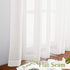 NICETOWN Linen Curtains Semi Sheer Bedroom Window Curtains, Grommet Casual 72" Long Thick Semitransparent Flax Sheer Window Treatment Privacy for ...