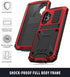 Compatible for Samsung Galaxy A32 5G Case, Aluminum Metal Gorilla Glass Waterproof Shockproof Heavy Duty Sturdy Protector Cover,with Built-in Fold...