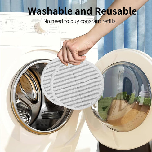 8 Pack Spin-Wave Mop Replacement Pads Compatible with Bissell Spin-Wave 2039,2039A,2124,2307,23157,20391,20399 Series Steam Mop Pads for Bissell S...