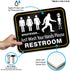 Bigtime Signs Funny Bathroom Sign | 11.5" x 8.75" Rigid PVC | All Gender Bigfoot & Alien Wash Your Hands Please - Bathroom Decor & Signs...