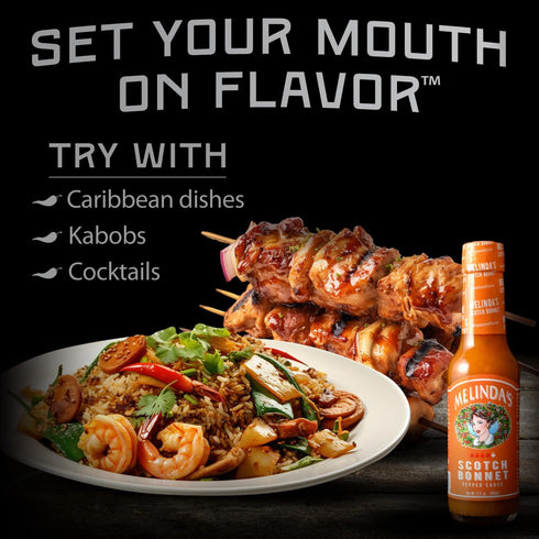 Melinda’s Scotch Bonnet Hot Sauce - Gourmet Scotch Bonnet Pepper Sauce - Made with Scotch Bonnet Peppers, Carrots, Papaya & Lime Juice - Keto, Veg...