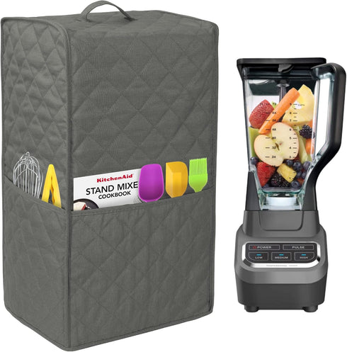Kitchen Blender Dust Cover,Blender Covers Compatible with Ninja Foodi Blender,Blender Covers For kitchen Appliance Covers,Blender Cover with Acces...