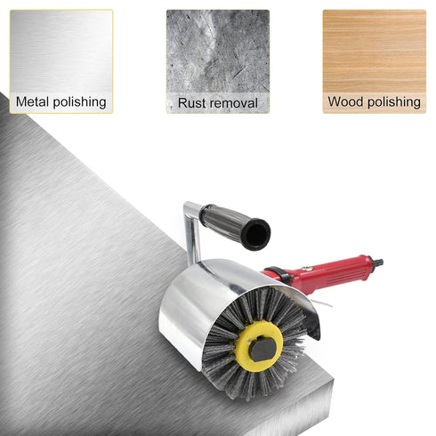 CPROSP Wire Drawing Wheel, 120 Grit Nylon Brush, Fits Restorer Tools, Abrasive Wheel for Derusting, Deburring and Cleaning Wooden Floor...