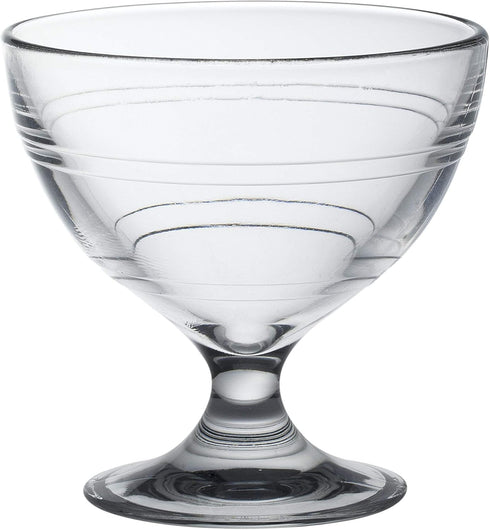 Duralex Made In France Gigogne Glass Ice Cream Cup (Set of 6), 8.75 oz, Clear...