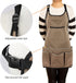 Gardening Apron for Women with Pockets Potting Shed Aprons Greenhouse Accessories Gifts for Gardeners...