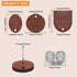 Oubaka 60pcs Wooden Earring Studs for Jewelry Making,Wooden Stud Earrings Wood Earring Posts Earring Pin Stud Bulk with 100pcs Earring Backs for D...