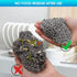 Cast Iron Cleaner 6"x6.3" 316L Stainless Steel Chainmail Scrubber for Griddle Skillet Dutch Oven Wok Stainless Steel Pot Cast Iron Pan Support Dis...