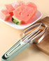3-in-1 Watermelon Fork Slicer Cutter, Watermelon Popsicle Cutter Slicer Tool, Stainless Steel Watermelon Slicer Fork, Fruit Cutting Knife for Summ...