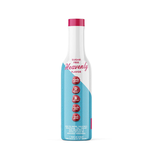 Sugar Free Raspberry Sinless Syrup - Stevia Based, No Sugar Alcohols or Sucralose, No Artificial Sweeteners, Natural Ingredients, Water Enhancer, ...