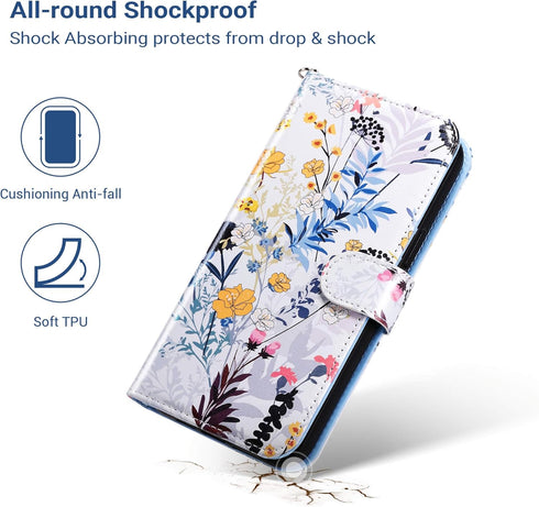 ULAK Compatible with iPhone 12 Pro Max Case with Card Holders, iPhone 12 Pro Max Case Wallet for Women, Durable PU Leather Flip Wristlet Stand Pho...