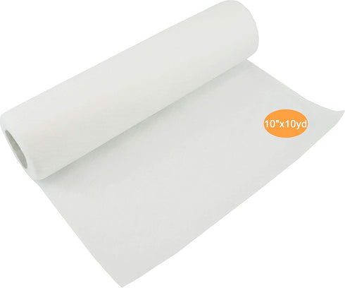New brothread Wash Away - Water Soluble Machine Embroidery Stabilizer Backing & Topping 10" x 10 Yd roll - Light Weight - Cut into Variable Sizes ...