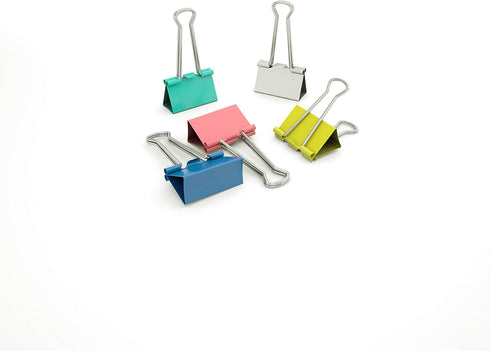 Mini Binder Clips Colorful Metal Clamp (Mini, 50 PCS)...