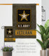 Breeze Decor US Army Veteran Garden Flag Armed Forces Rangers United State American Military Retire Official House Banner Small Yard Gift Double-S...